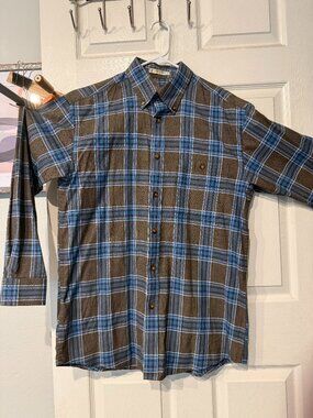 Orvis Men's Cotton Long Sleeve Button Down Shirt